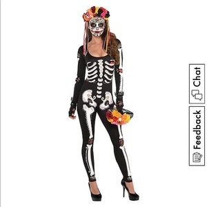 Day of the Dead Catsuit- S/M - Party City!